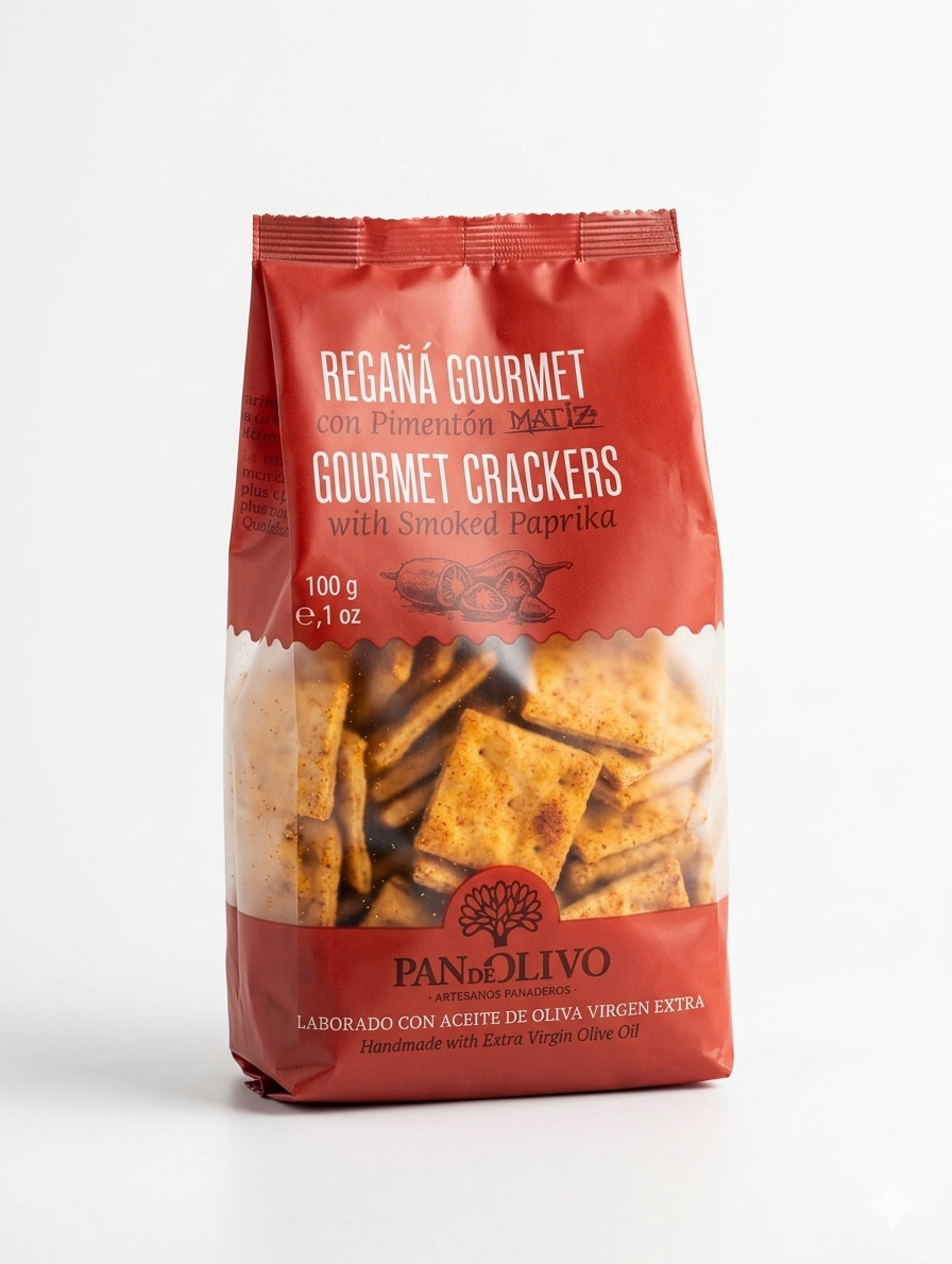 Regaña gourmet con pimentón Pan de olivo