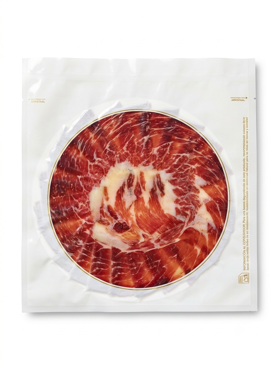 Jamón cebo 50% raza ibérica cortado a cuchillo