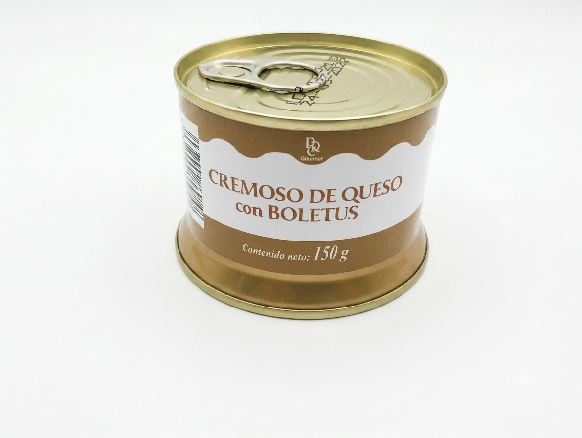 Cremoso de queso con boletus La Real Carolina.
