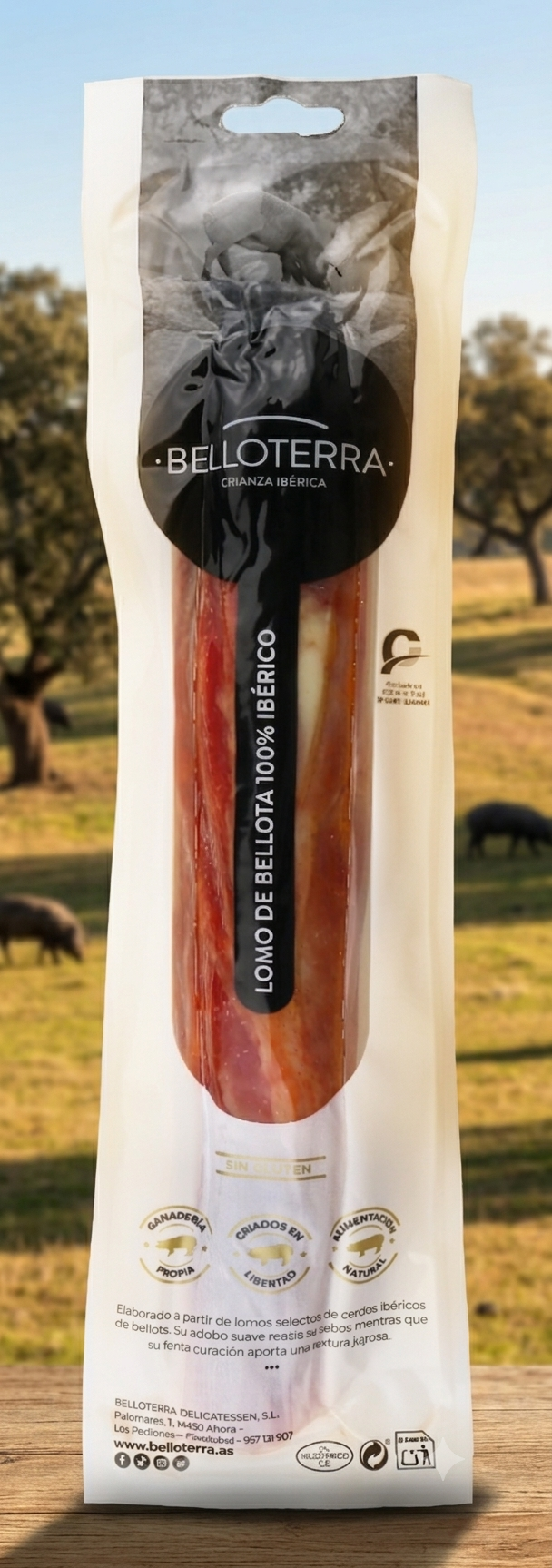 Lomo de bellota 100% ibérico Belloterra.