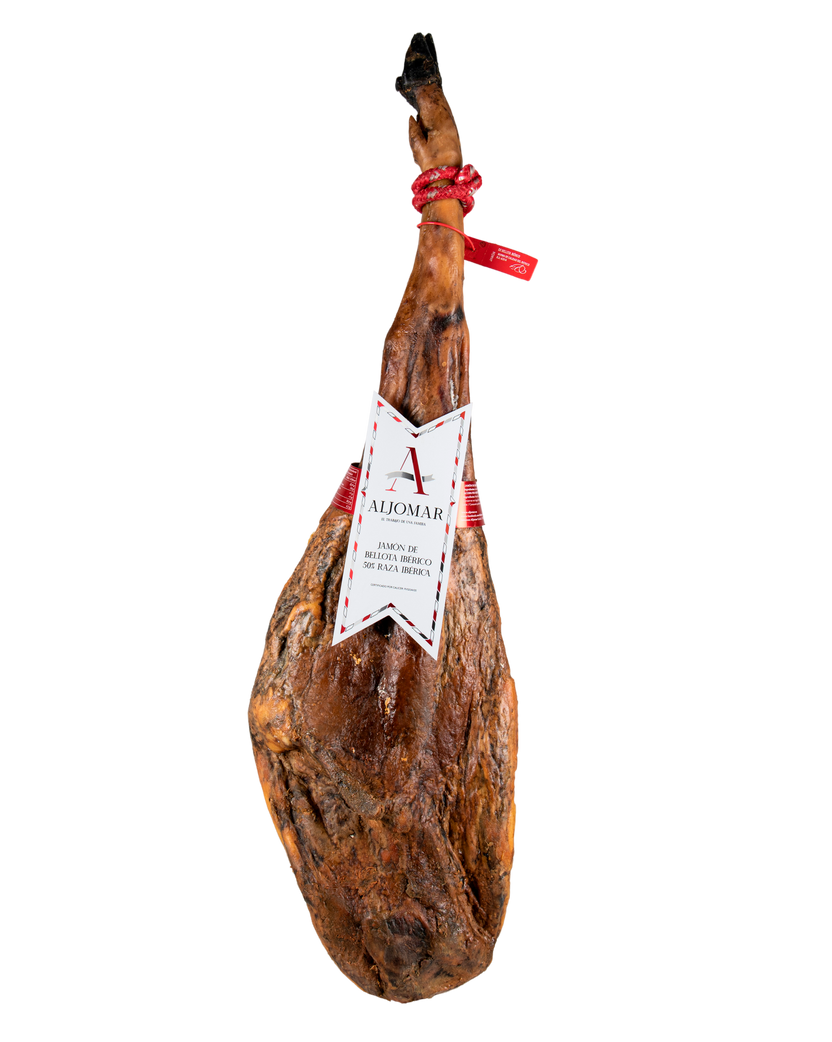 Jamón de bellota 50% raza ibérica Aljomar