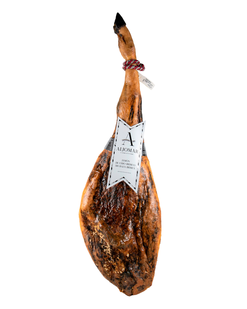 Jamón de cebo 50% raza ibérica Aljomar