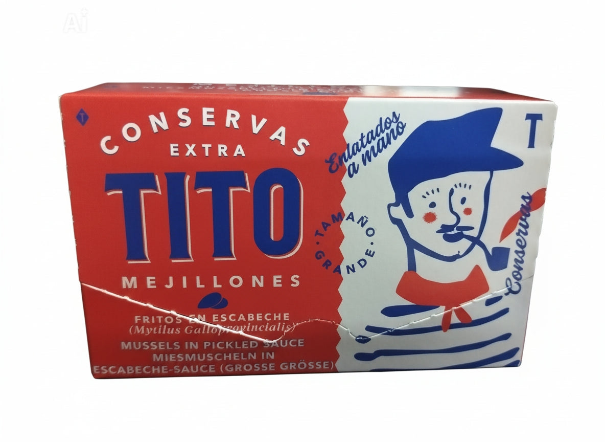 Mejillones en escabeche tamaño grande tito